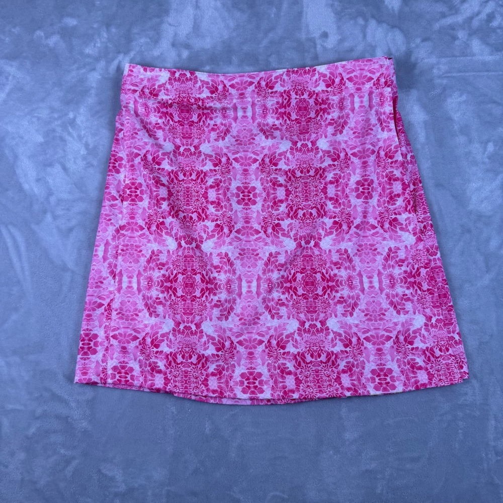 RipSkirt Hawaii Pink Floral Tropical Wrap Skirt Medium Adjustable Quick Dry 1514